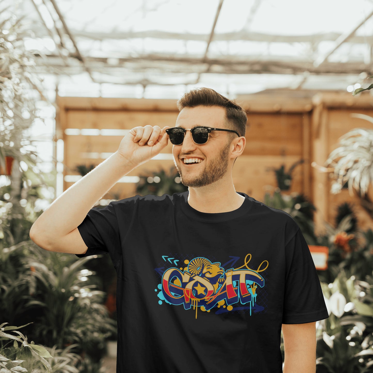 G.O.A.T Tee Black Unisex Short Sleeve T-Shirt