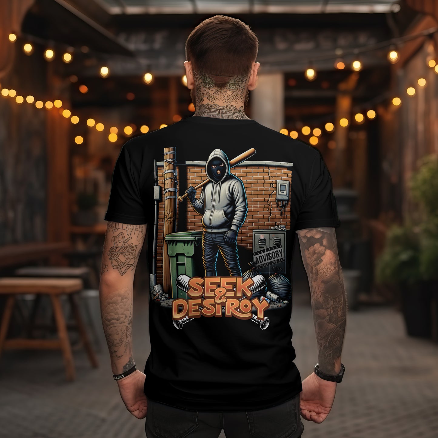 Seek & Destroy Streetwear Tee Short Sleeve T-Shirt
