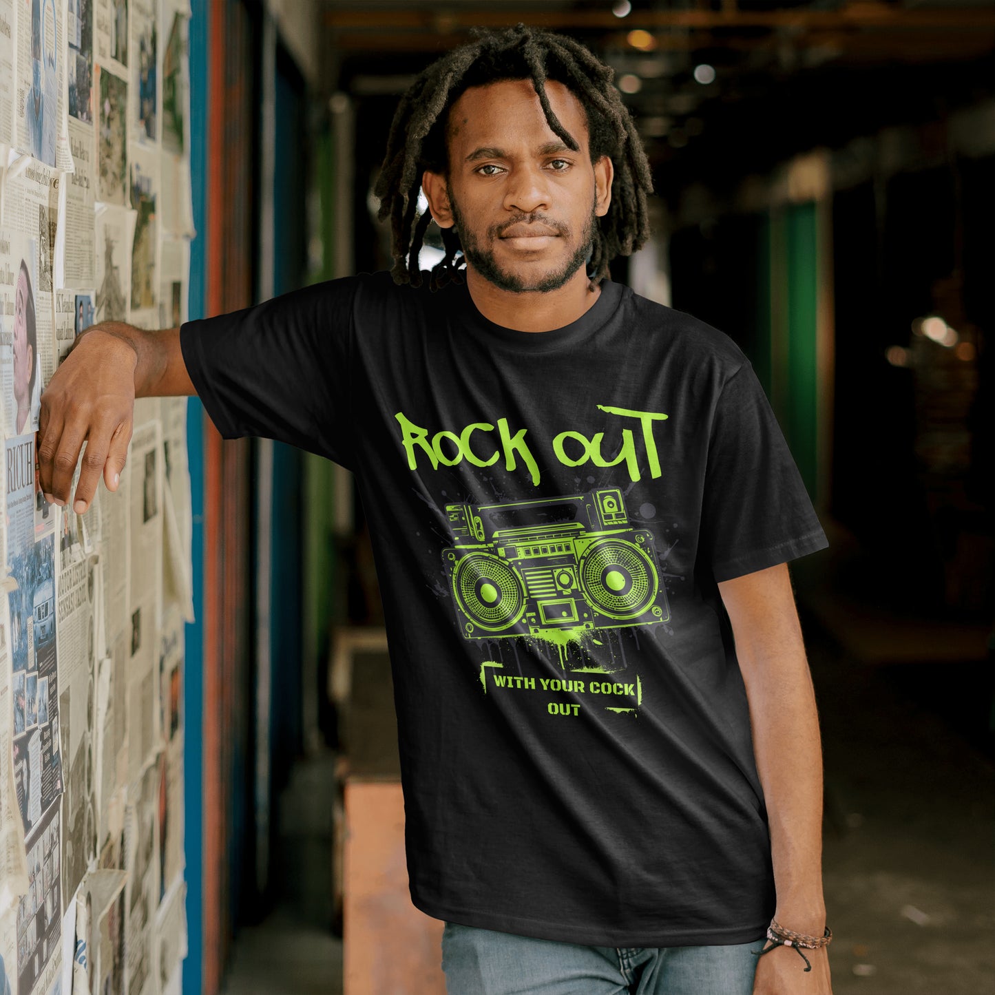 Rock Out Urban Streetwear Graphic Tee Unisex T-Shirt
