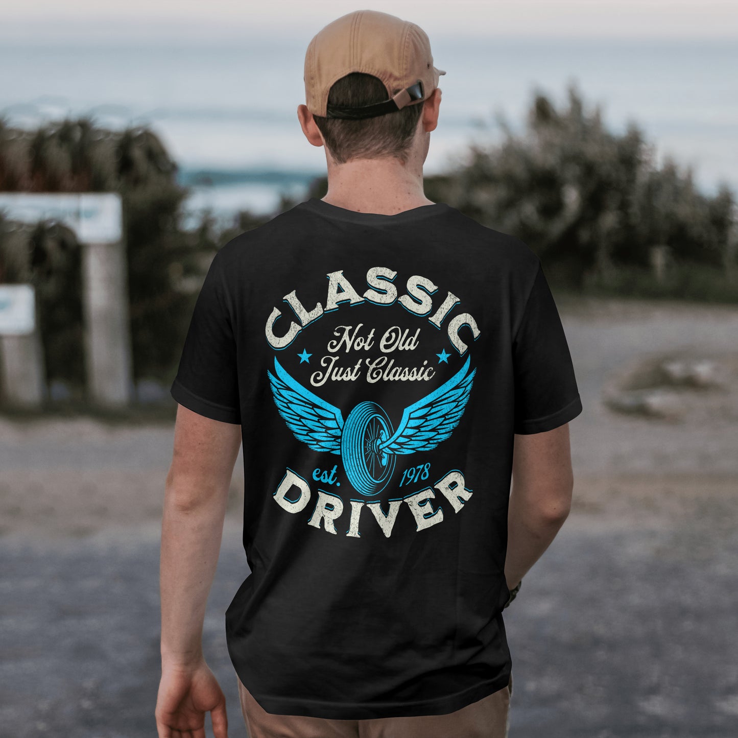 Classic Driver Car Series Tee Unisex Black T-Shirt
