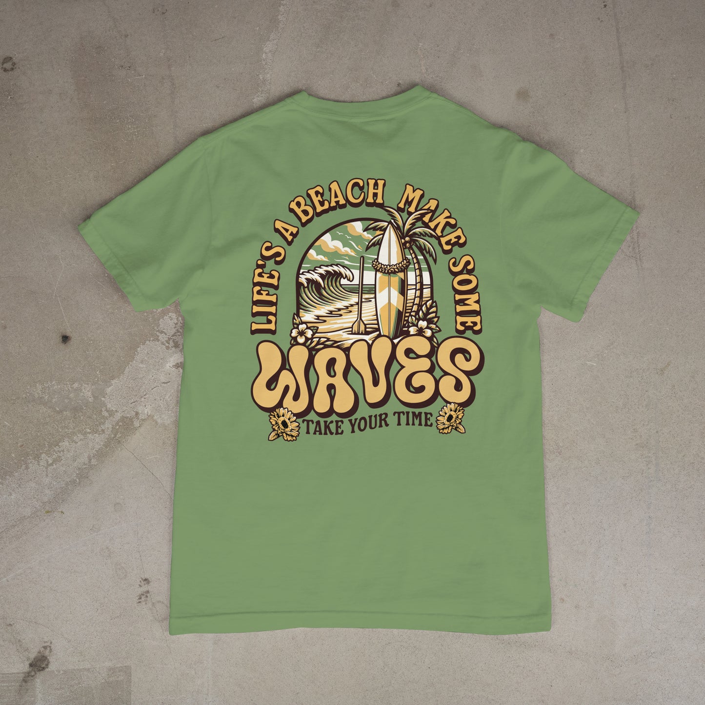 Life's a Beach T-Shirt Short Sleeve Unisex California Wear