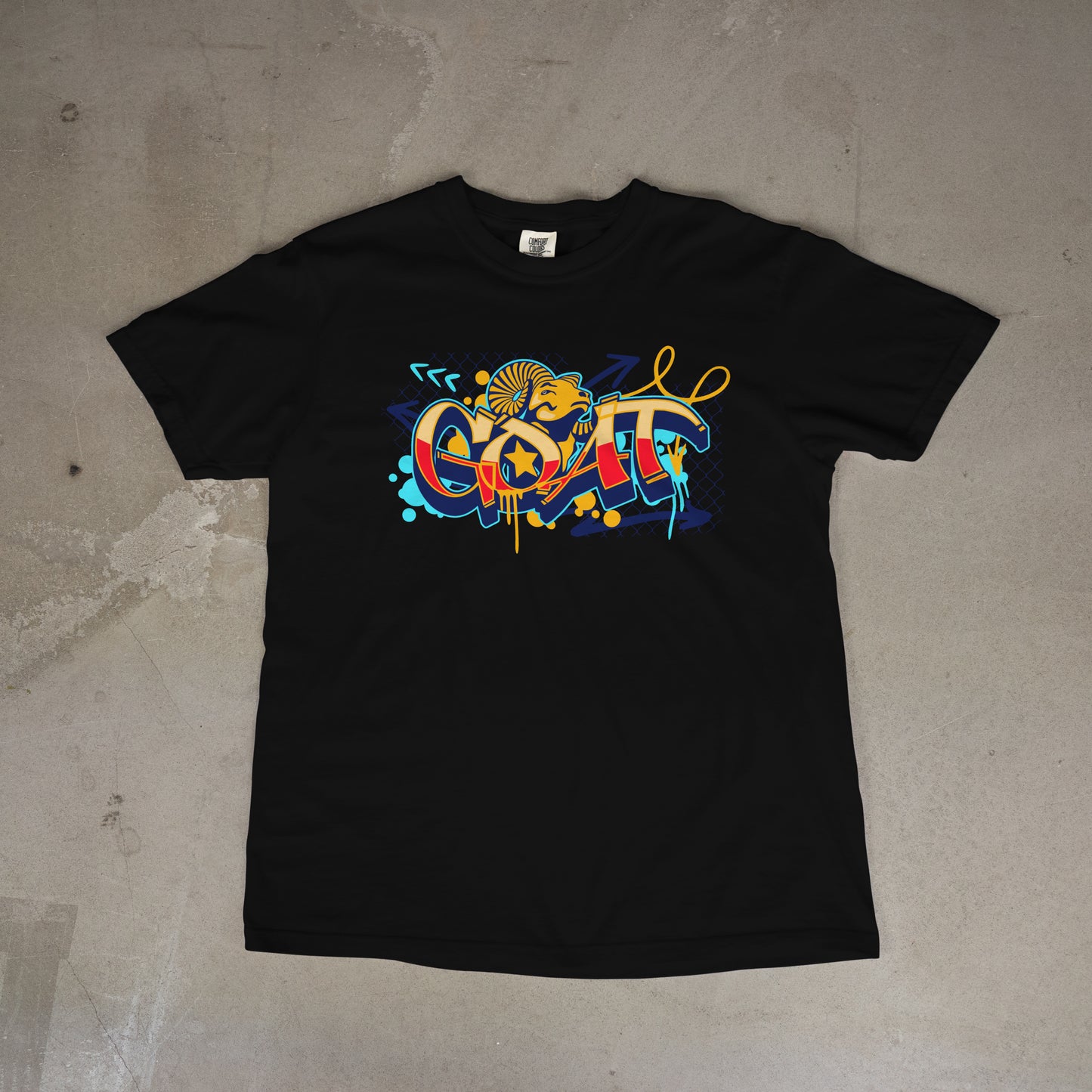 G.O.A.T Tee Black Unisex Short Sleeve T-Shirt