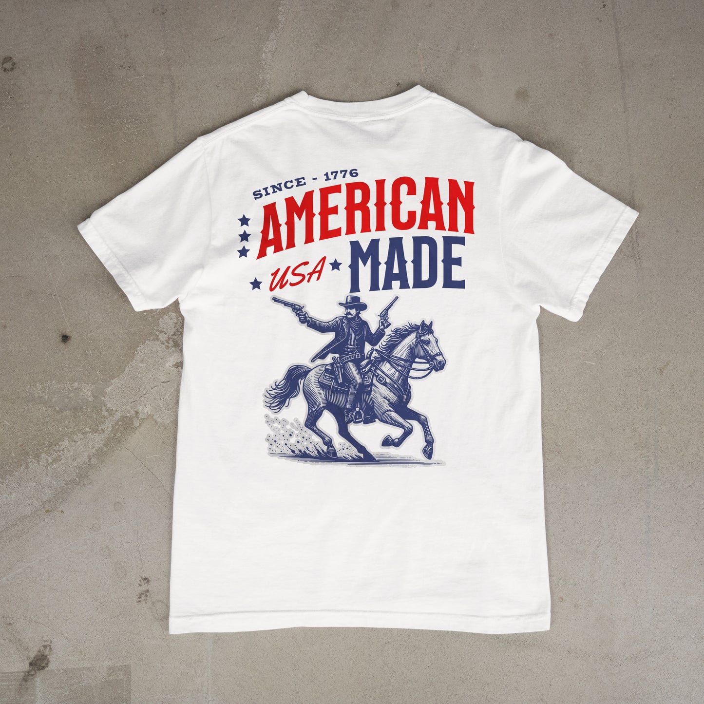 American Made Tee Wild West Freedom Short Sleeve T-Shirt