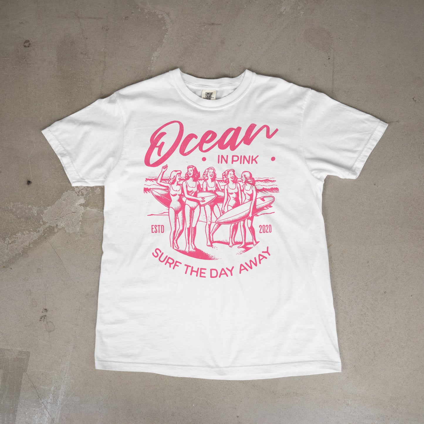 Ocean In Pink California Series Tee Short Sleeve Unisex T-Shirt