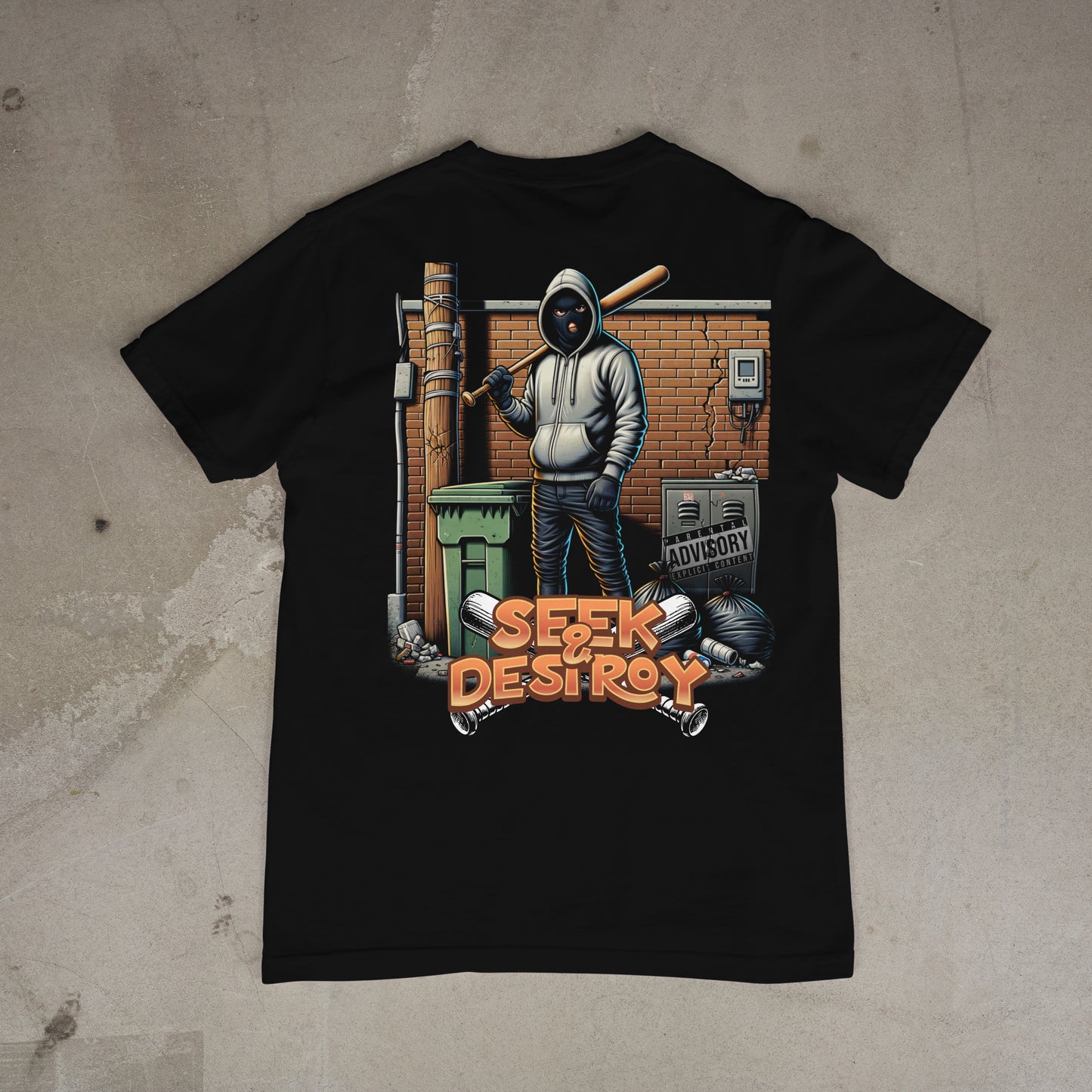 Seek & Destroy Streetwear Tee Short Sleeve T-Shirt