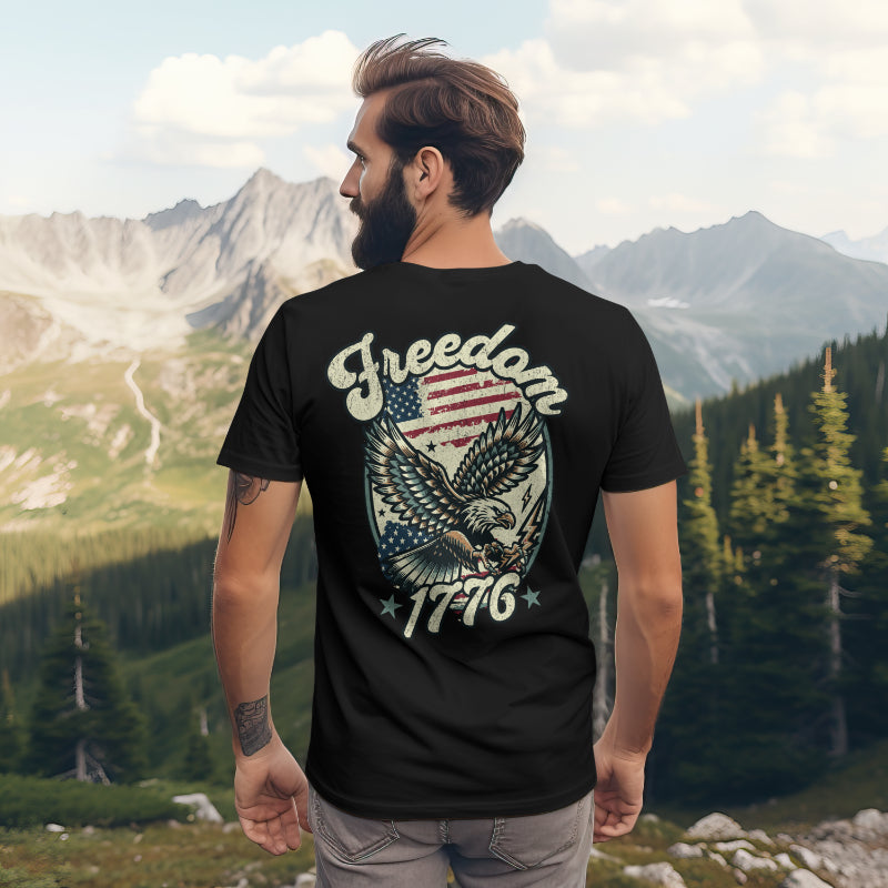 Freedom 1776 USA T-Shirt Short Sleeve Unisex