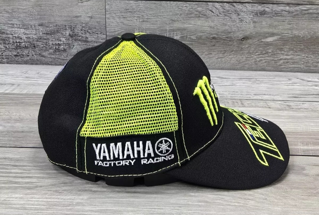 Monster Energy Tech 3 Hat Cap Adult Small Snapback Racing Black Green Trucker