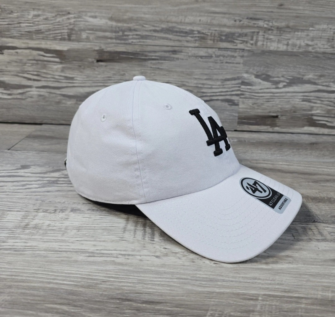 Los Angeles Dodgers 47' Brand Cap Hat Adult Mens MLB Baseball Strapback White