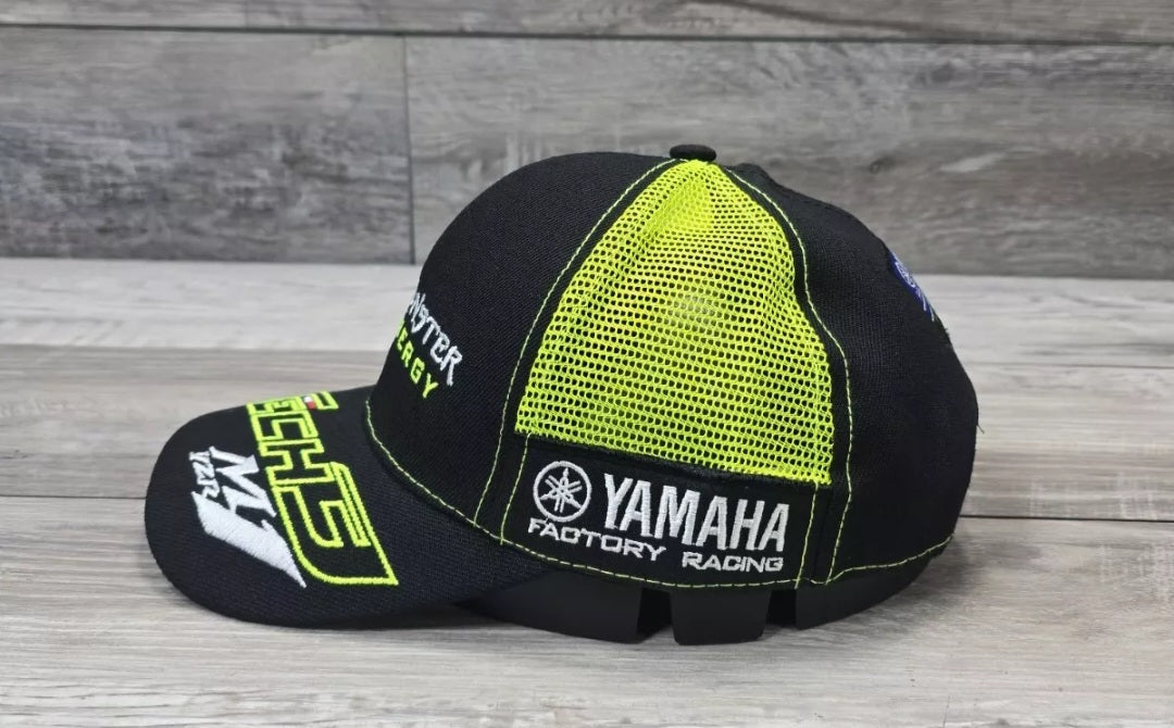 Monster Energy Tech 3 Hat Cap Adult Small Snapback Racing Black Green Trucker