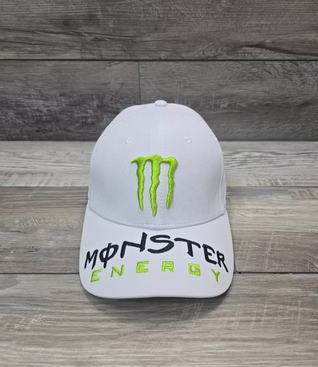 Monster Energy Drink Classic Logo Fully Embroidered Strapback Hat Cap Adult