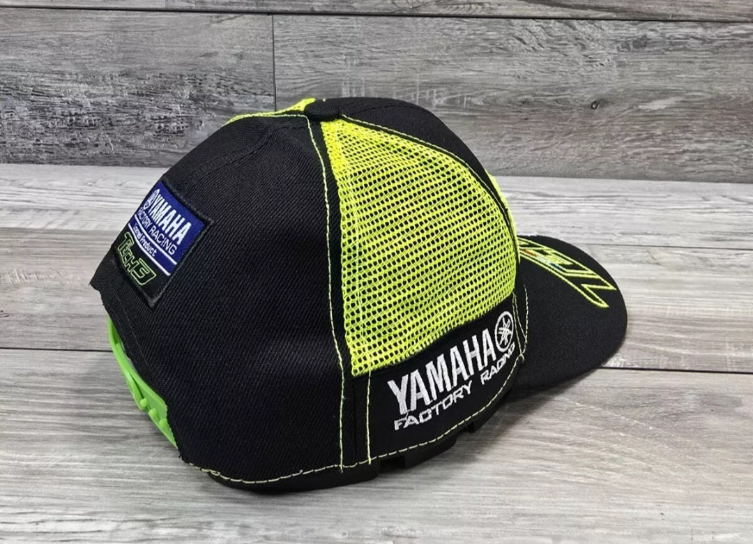 Monster Energy Tech 3 Hat Cap Adult Small Snapback Racing Black Green Trucker