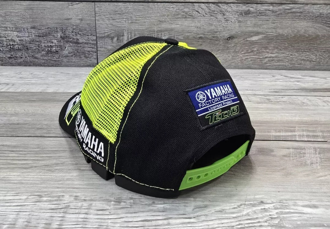 Monster Energy Tech 3 Hat Cap Adult Small Snapback Racing Black Green Trucker