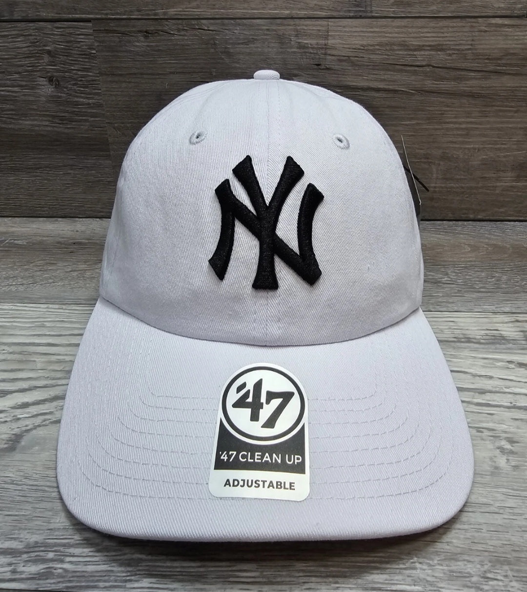 New York Yankees '47 Brand Cap Hat Adult Baseball MLB Strapback NY White / Black