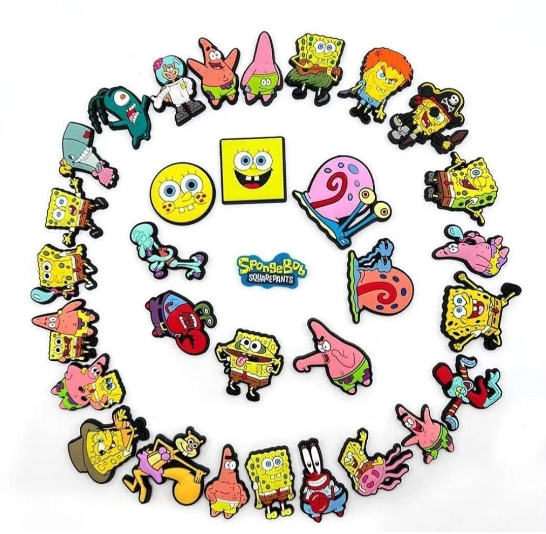 SpongeBob SquarePants Shoe Charms for Crocs 32 Piece
