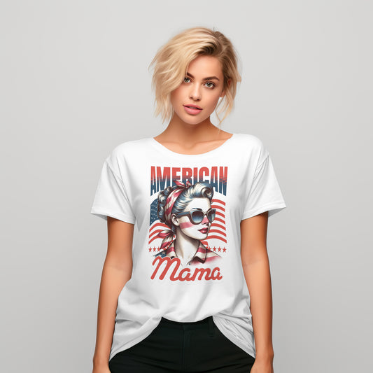 American Made Mama Tee Womens T-Shirt USA
