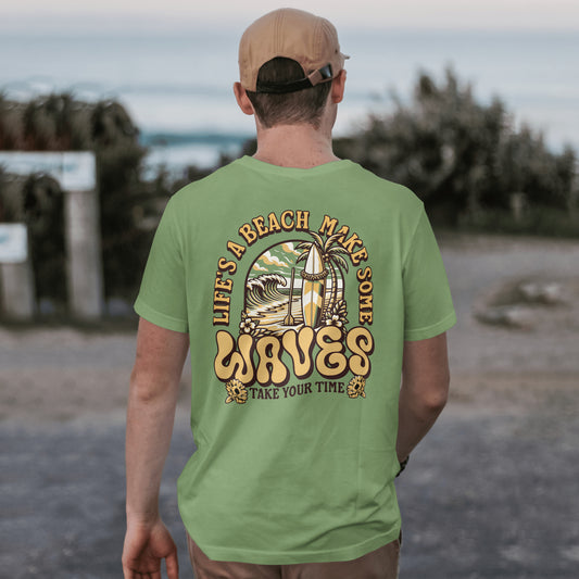 Life's a Beach T-Shirt Short Sleeve Unisex California Wear