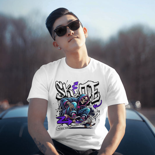 Skate Demon Tee Urban Streetwear Short Sleeve Unisex T-Shirt