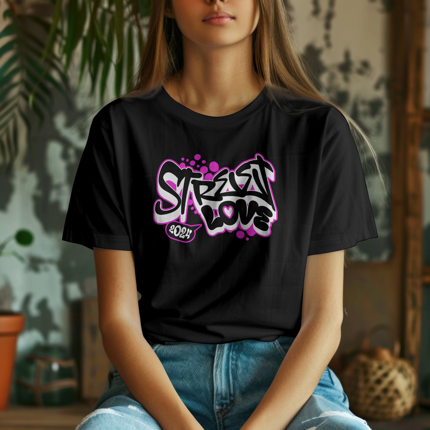 Street Love Urban Streetwear Tee Short Sleeve T-Shirt