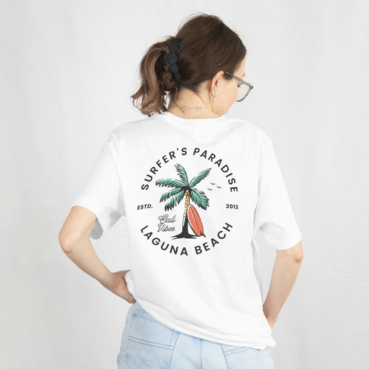 Surfer's Paradise Beach T-Shirt Short Sleeve Unisex Tee