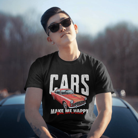 Cars Make Me Happy Tee Unisex T-Shirt
