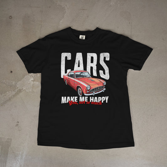 Cars Make Me Happy Tee Unisex T-Shirt