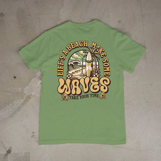 Life's a Beach T-Shirt Short Sleeve Unisex California Wear