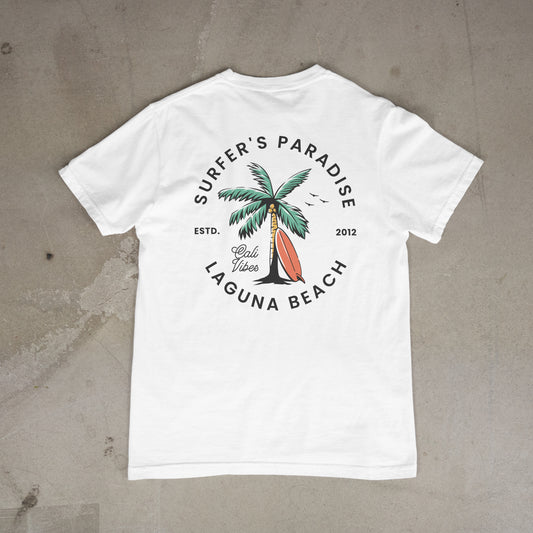 Surfer's Paradise Beach T-Shirt Short Sleeve Unisex Tee