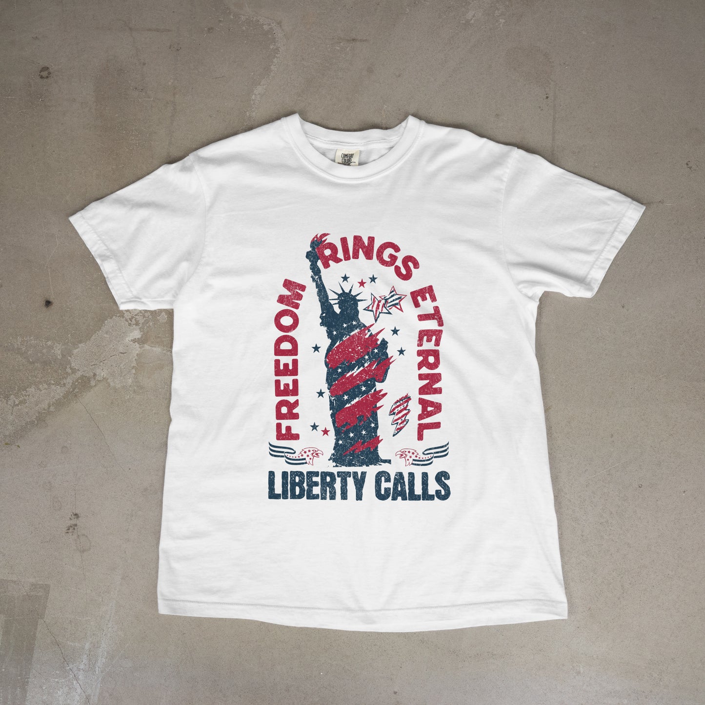 Liberty Calls Freedom USA Tee Short Sleeve T-Shirt