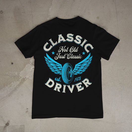 Classic Driver Car Series Tee Unisex Black T-Shirt