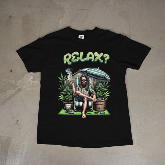 Relax Tee Weed Shirt Unisex Graphic Urban Streetwear Short Sleeve