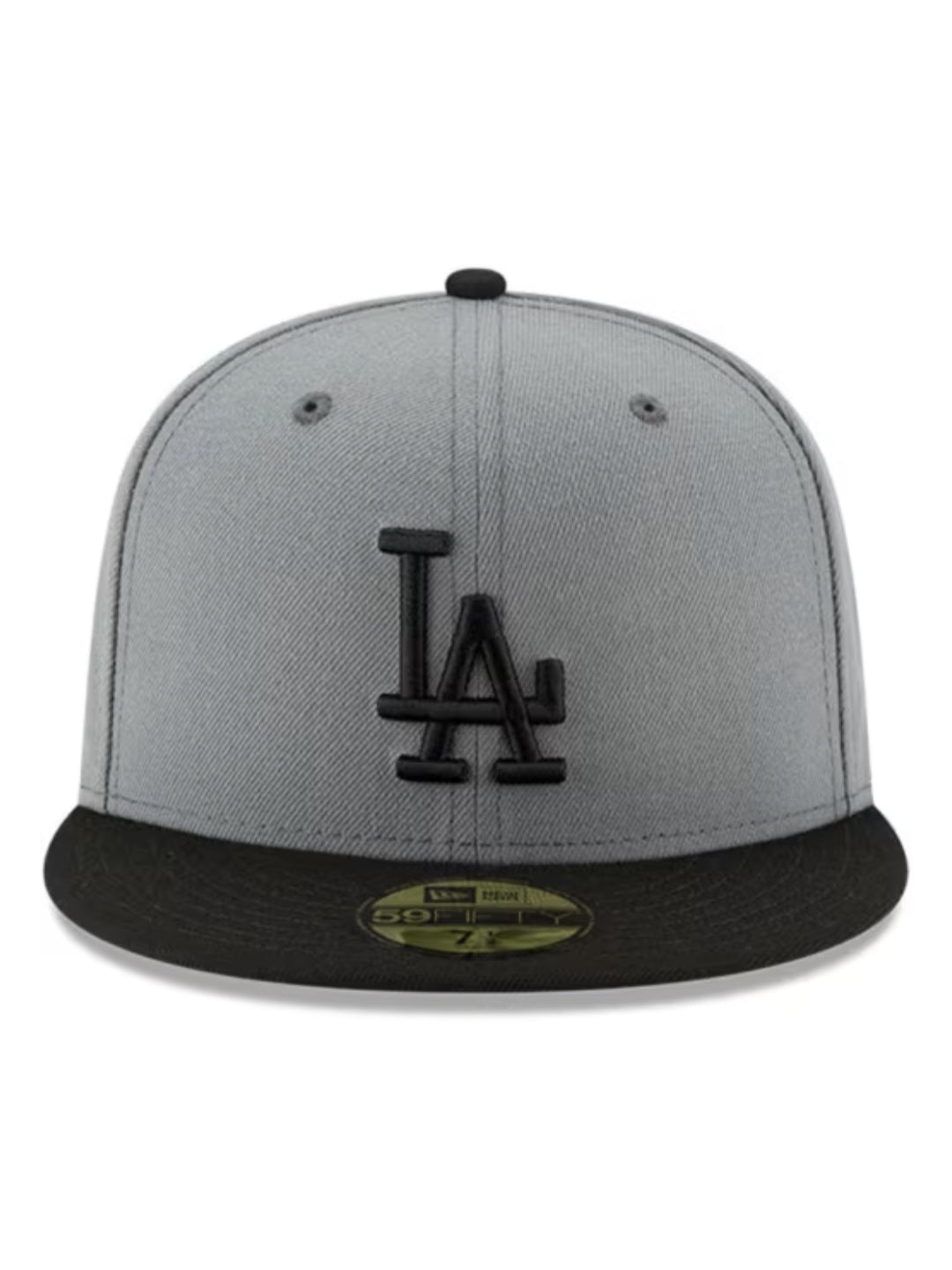 Los Angeles Dodgers Hat Cap New Era 59fifty Fitted Gray Black