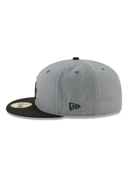 Los Angeles Dodgers Hat Cap New Era 59fifty Fitted Gray Black