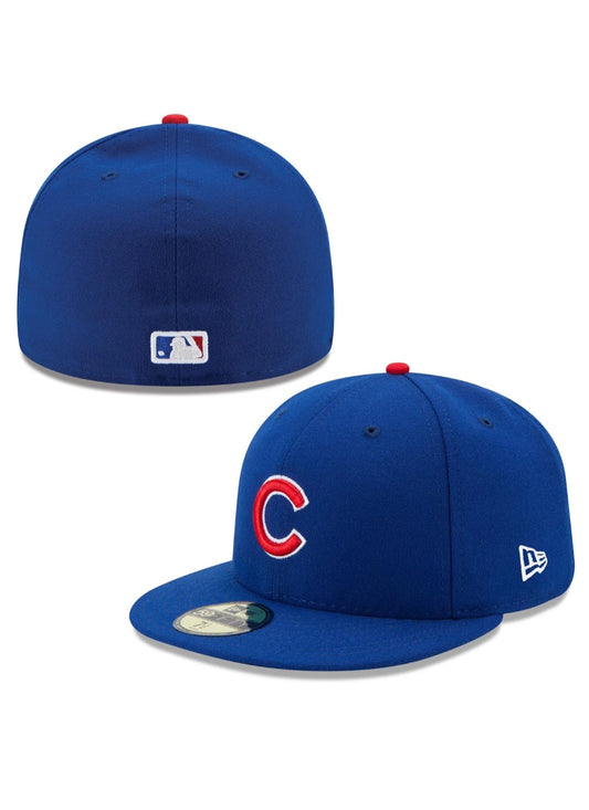 Chicago Cubs New Era 59fifty Hat Cap Fitted MLB Adult Blue Red