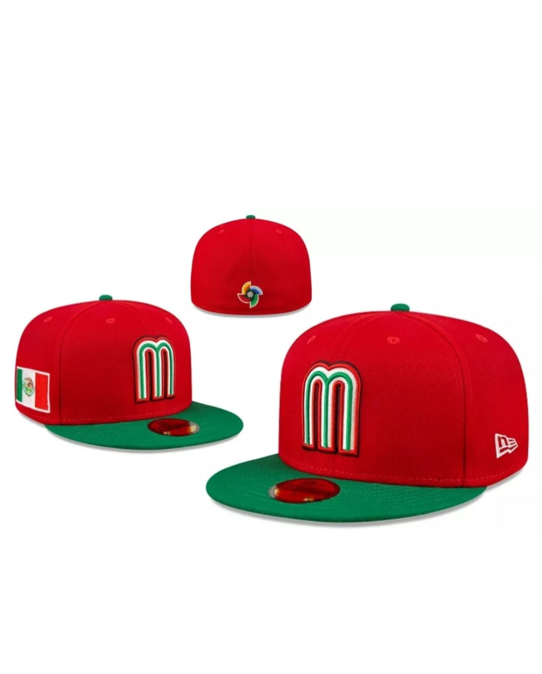 New Era Mens Mexico 2023 World Baseball Classic 59Fifty Fitted Hat