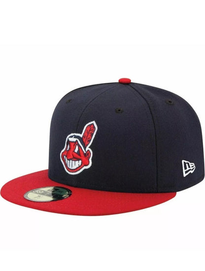 Cleveland Indians Chief Wahoo New Era 59fifty Hat Cap Fitted MLB Adult