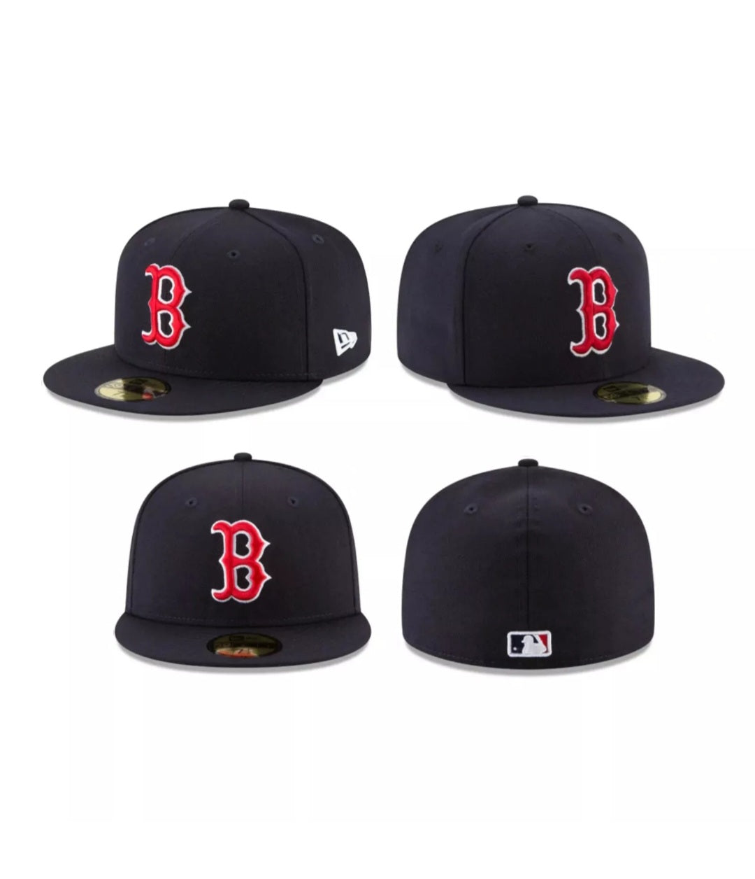 Boston Red Sox New Era 59fifty Hat Cap Fitted MLB Adult Blue Red