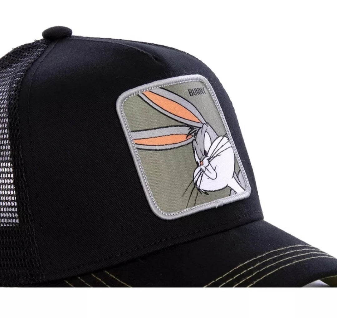 Looney Tunes Bugs Bunny Patch Trucker Hat Cap Adult Snapback Meshback