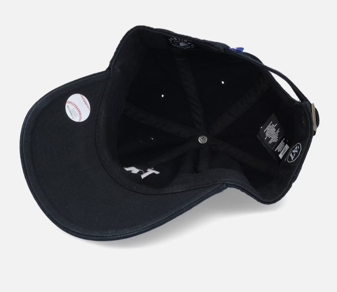 Los Angeles Dodgers 47' Brand Cap Hat Adult Mens Strapback Clean Up OSFM Black