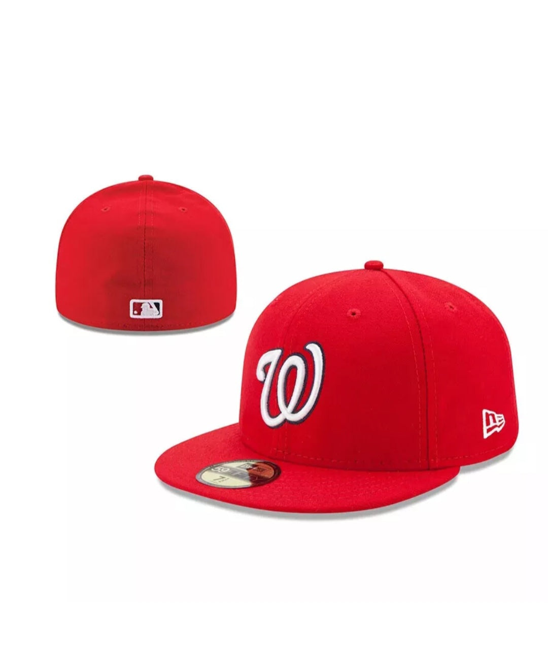 Washington Nationals New Era 59Fifty On-Field Red Fitted Hat Cap