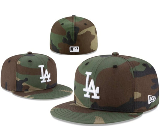 New Era Los Angeles Dodgers Camo Camouflage Green 59FIFTY Hat