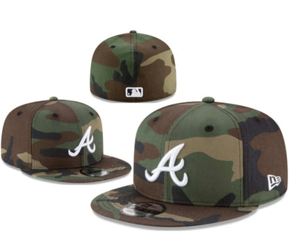 Atlanta Braves Hat Cap Camouflage New Era 59Fifty Mens Fitted MLB Adult