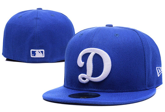 New Era Los Angeles LA Dodgers 59Fifty Cap Hat Adult Mens Fitted Blue D