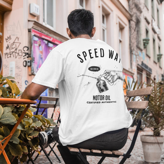 Speed Way Motor Service Tee White Unisex Short Sleeve T-Shirt