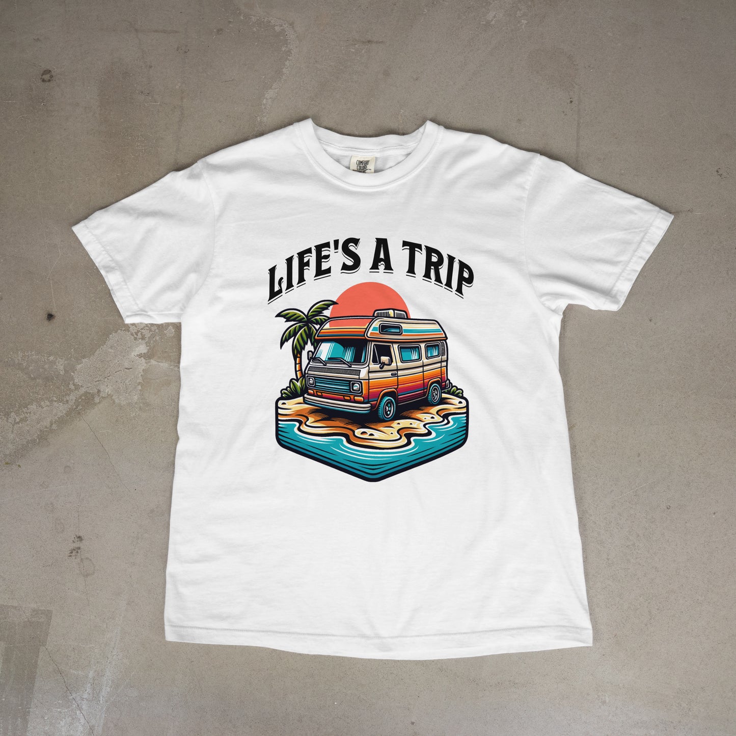 Life's A Trip Beach Travel Unisex Tee Short Sleeve T-Shirt