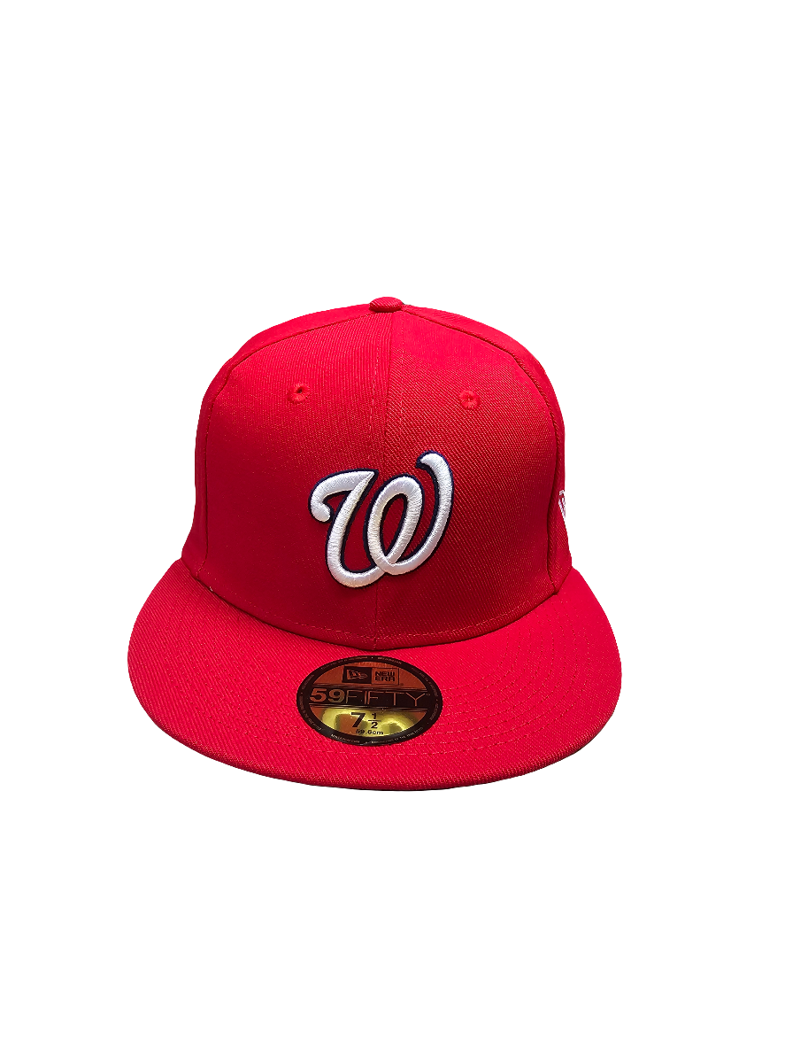 Washington Nationals New Era 59Fifty On-Field Red Fitted Hat Cap