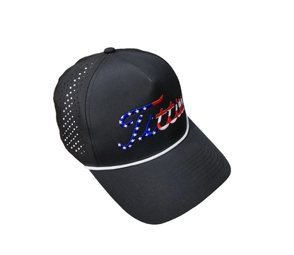 USA Patriotic Titties Black Trucker Cap Hat Adult Snapback