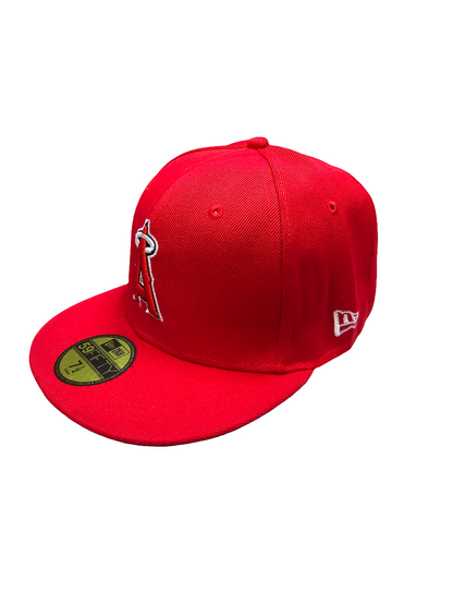 Los Angeles Angels Hat Cap New Era 59Fifty Red Fitted MLB California