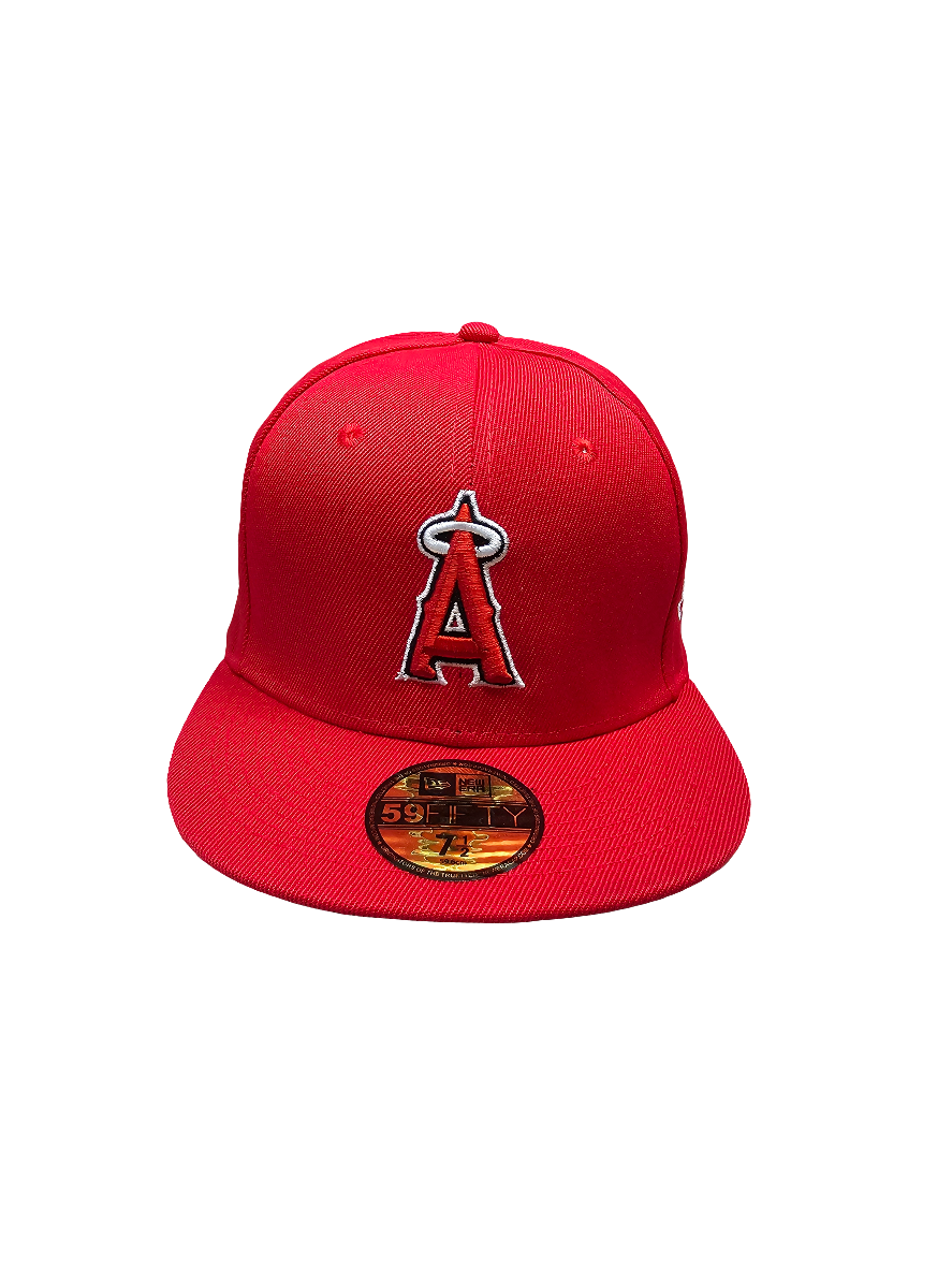 Los Angeles Angels Hat Cap New Era 59Fifty Red Fitted MLB California