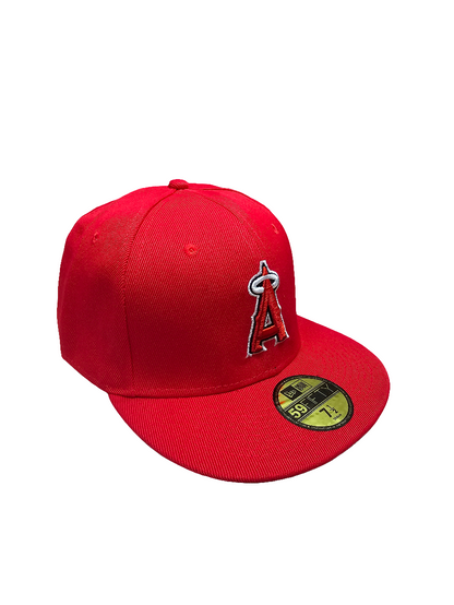 Los Angeles Angels Hat Cap New Era 59Fifty Red Fitted MLB California