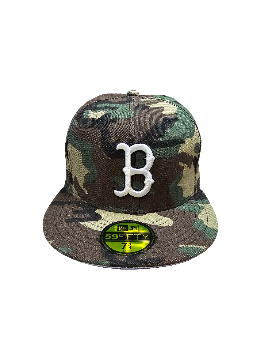 Boston Red Sox Hat Cap Adult New Era 59FIFTY Fitted Camouflage